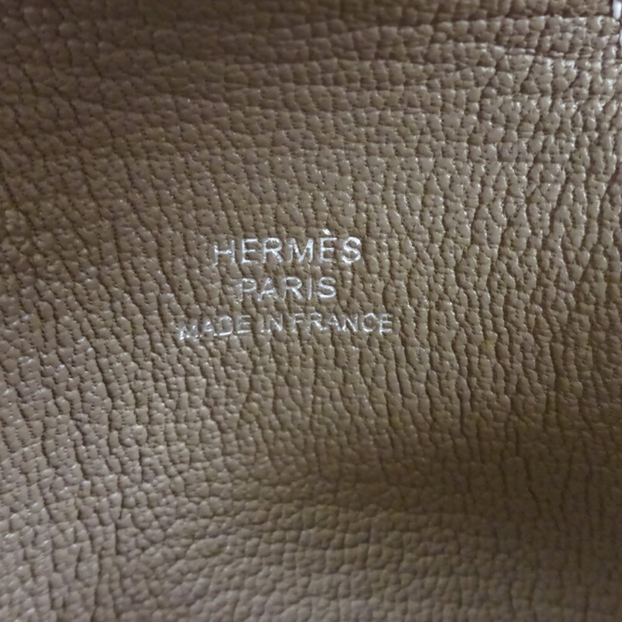 Hermes Iliad Card Holder B Stamp 2023 Women's Case Evercolor Etoupe (Beige)