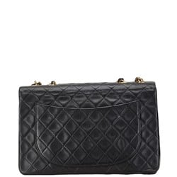 Chanel Matelasse Coco Mark Chain Shoulder Bag Black Lambskin Women's CHANEL