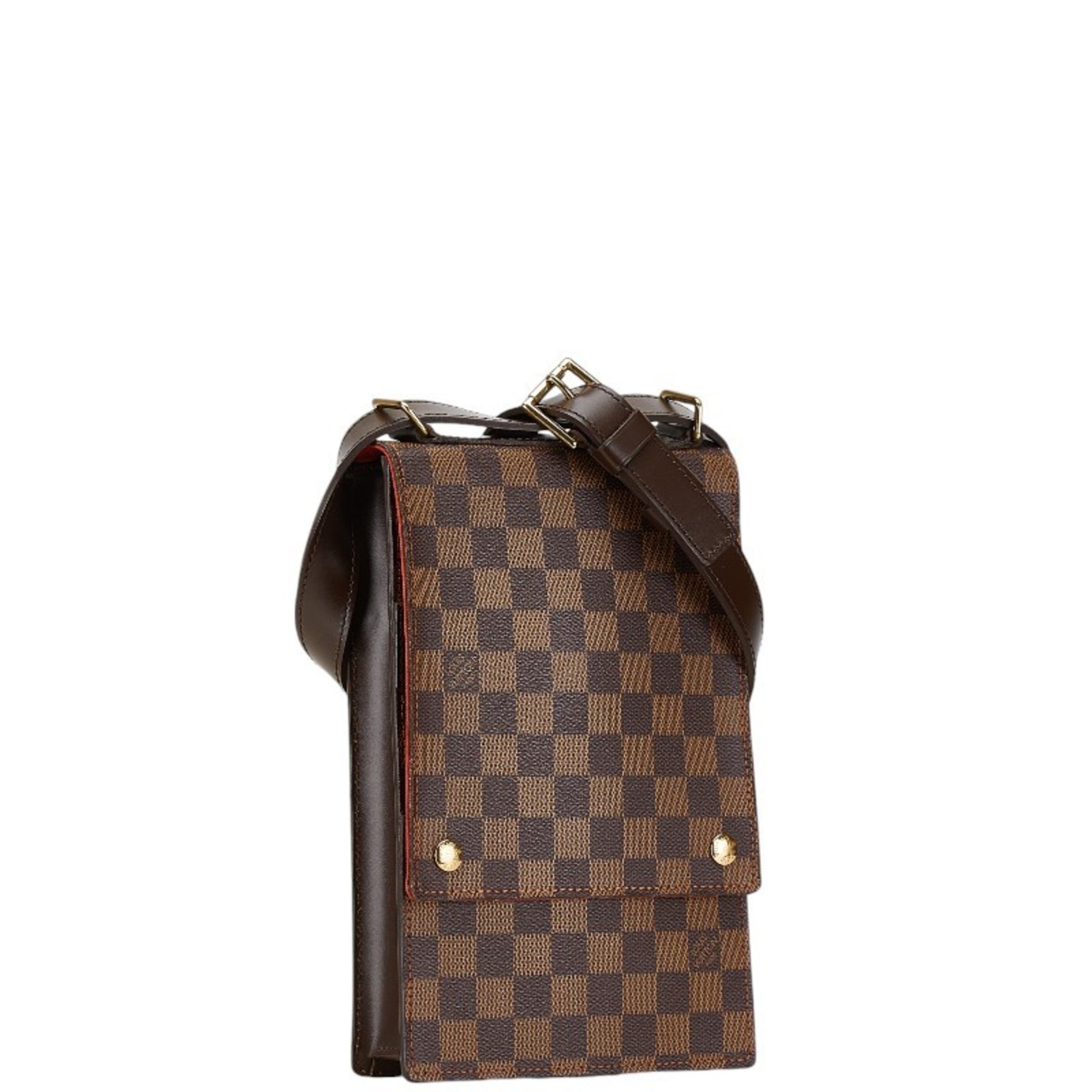 Louis Vuitton Damier Portobello Shoulder Bag N45271 Brown PVC Leather Women's LOUIS VUITTON