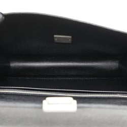 Louis Vuitton Taiga Selenga Clutch Bag Second M30782 Ardoise Black Leather Women's LOUIS VUITTON