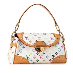 Louis Vuitton Monogram Multicolor Beverly MM Shoulder Bag M40203 Blanc White PVC Leather Women's LOUIS VUITTON