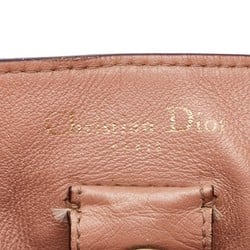 Christian Dior Dior Diorissimo Handbag Shoulder Bag Orange Leather Women's