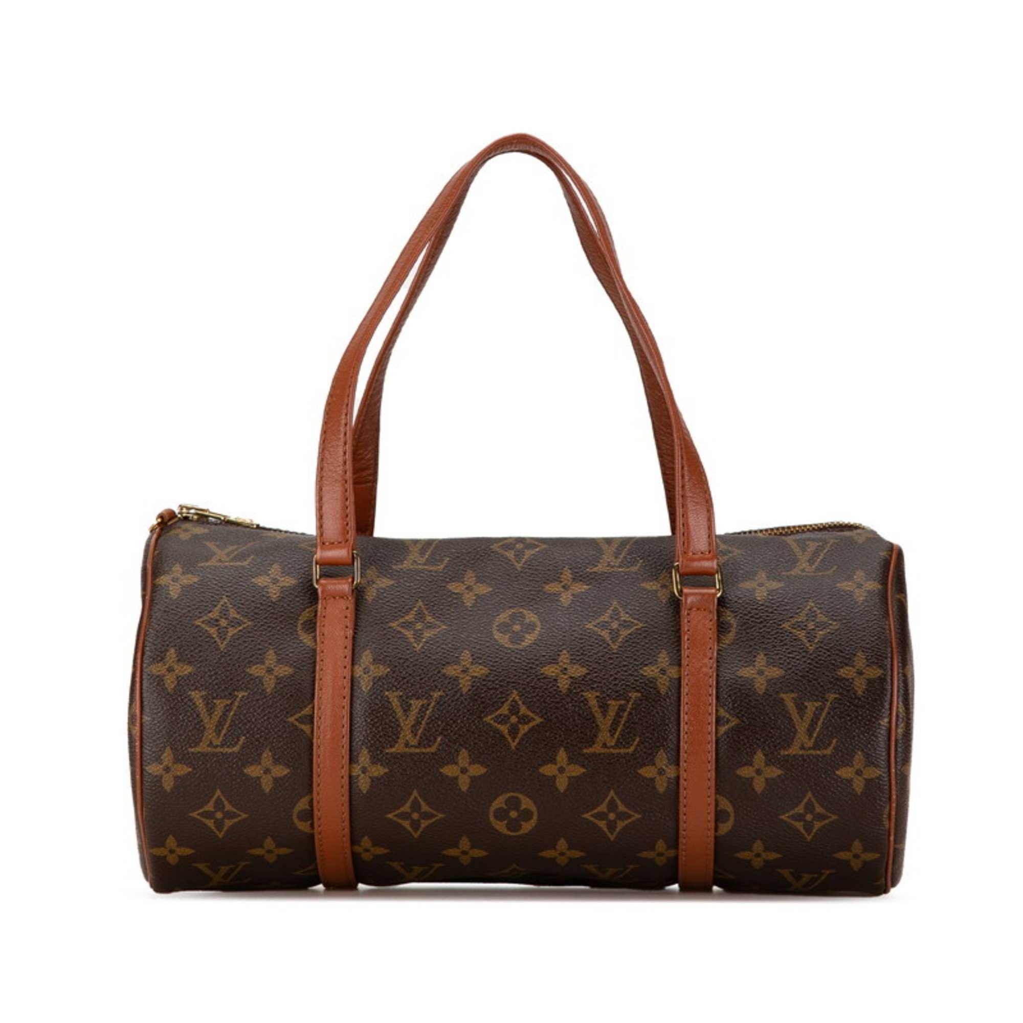 Louis Vuitton Monogram Papillon 30 (old) Handbag Shoulder Bag M51365 Brown PVC Leather Women's LOUIS VUITTON