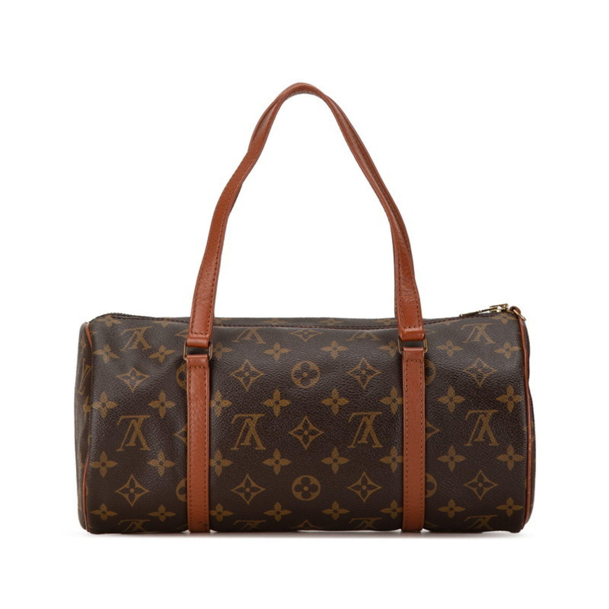 Louis Vuitton Monogram Papillon 30 (old) Handbag Shoulder Bag M51365 Brown PVC Leather Women's LOUIS VUITTON