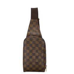 Louis Vuitton Damier Geronimos Body Bag Waist N51994 Brown PVC Leather Women's LOUIS VUITTON