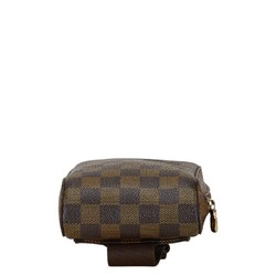 Louis Vuitton Damier Geronimos Body Bag Waist N51994 Brown PVC Leather Women's LOUIS VUITTON