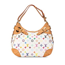 Louis Vuitton Monogram Multicolor Greta Shoulder Bag M40195 Blanc White PVC Leather Women's LOUIS VUITTON