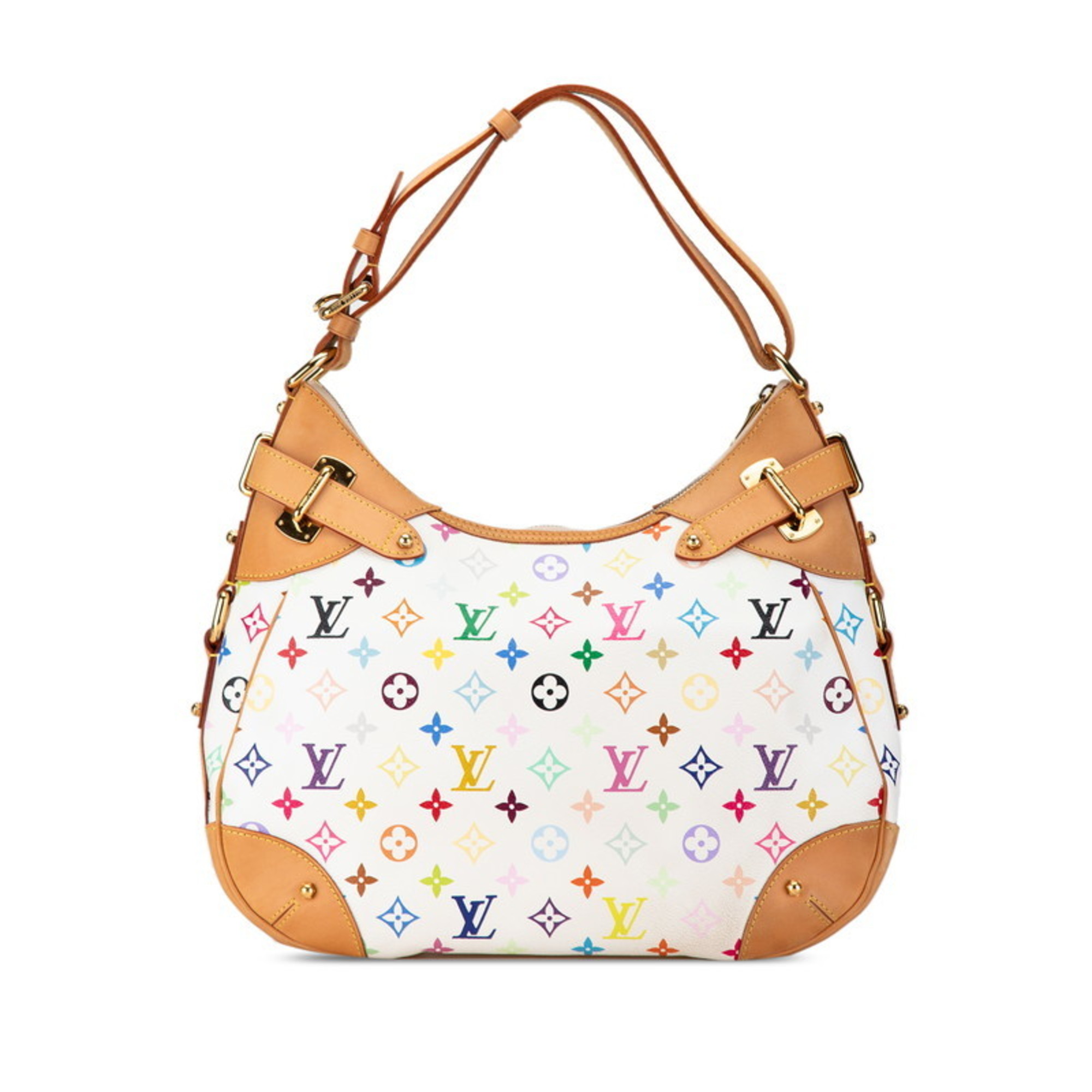 Louis Vuitton Monogram Multicolor Greta Shoulder Bag M40195 Blanc White PVC Leather Women's LOUIS VUITTON