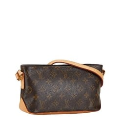 Louis Vuitton Monogram Trotter Shoulder Bag M51240 Brown PVC Leather Women's LOUIS VUITTON