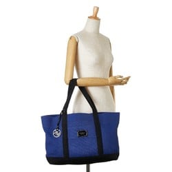 Michael Kors handbag tote bag blue black canvas women's