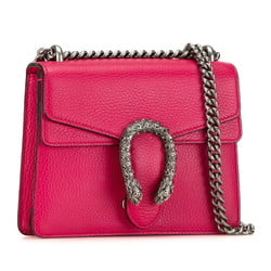 Gucci Dionysus Rhinestone Chain Shoulder Bag 421970 Pink Leather Women's GUCCI