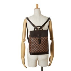 Louis Vuitton Damier Soho Backpack N51132 Brown PVC Leather Women's LOUIS VUITTON