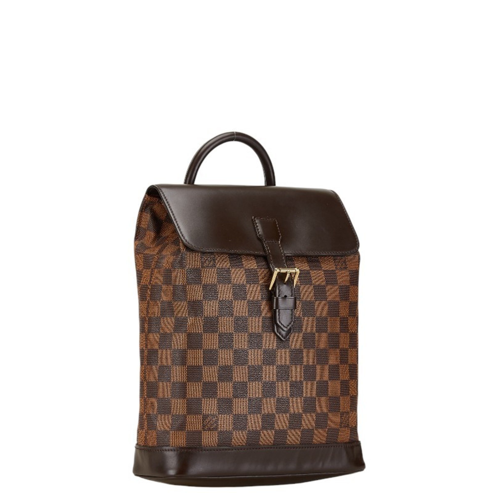 Louis Vuitton Damier Soho Backpack N51132 Brown PVC Leather Women's LOUIS VUITTON