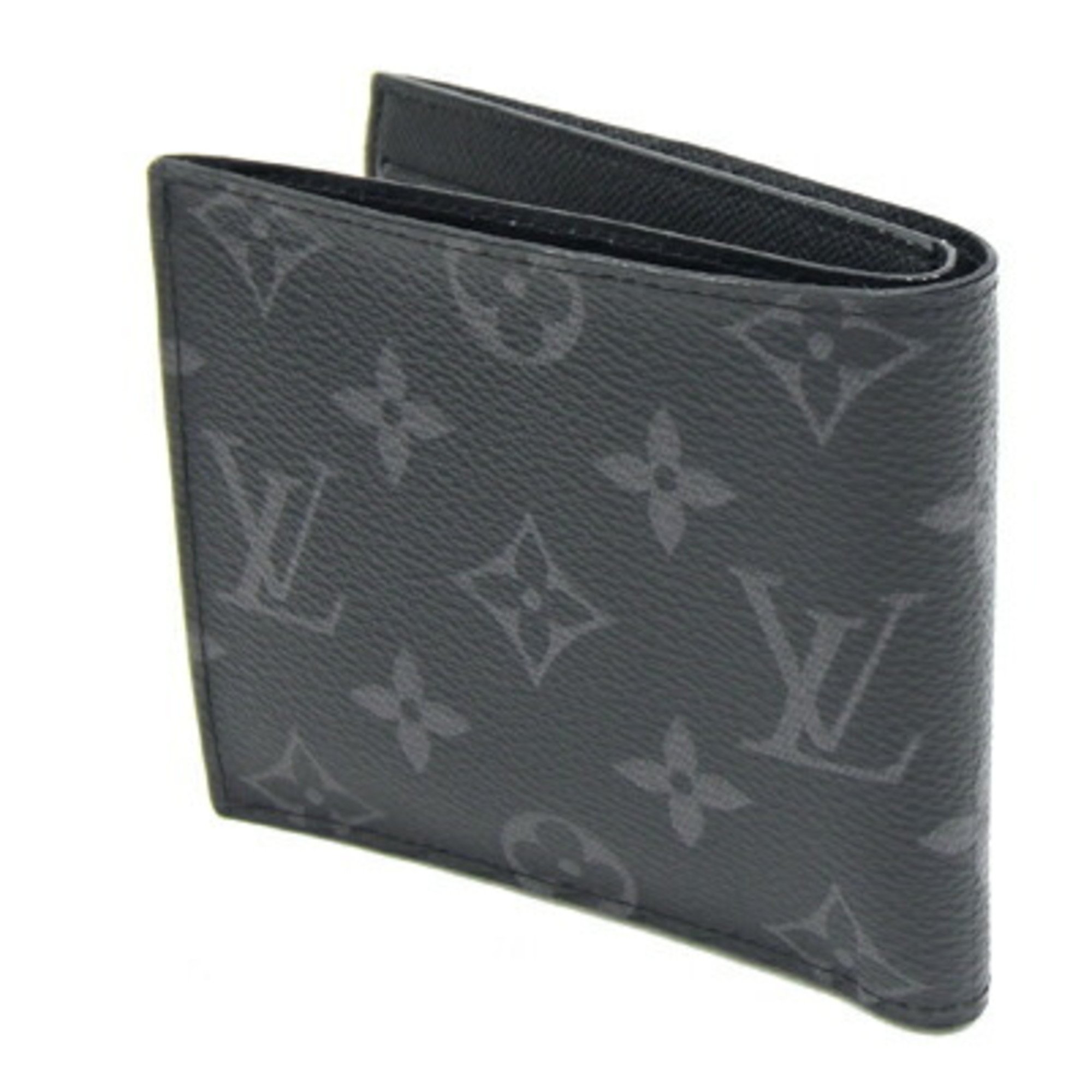 Louis Vuitton Bi-fold Wallet Monogram Eclipse Portefeuille Marco NM M62545 Compact Folding Men's LOUIS VUITTON