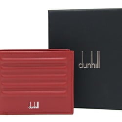 Dunhill Bi-fold Wallet GT 4CC & Coin Purse Billfold DU22R2320CC611 Red Leather Compact Folding Men's dunhill