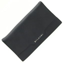 BVLGARI Bi-fold Long Wallet Urban 33402 Black Leather Not yet released in Japan Men's