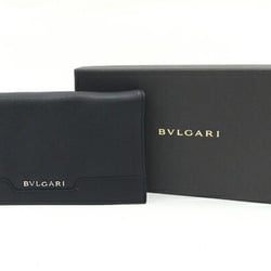 BVLGARI Bi-fold Long Wallet Urban 33402 Black Leather Not yet released in Japan Men's