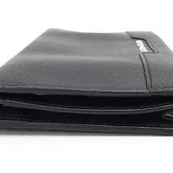 BVLGARI Bi-fold Long Wallet Urban 33402 Black Leather Not yet released in Japan Men's