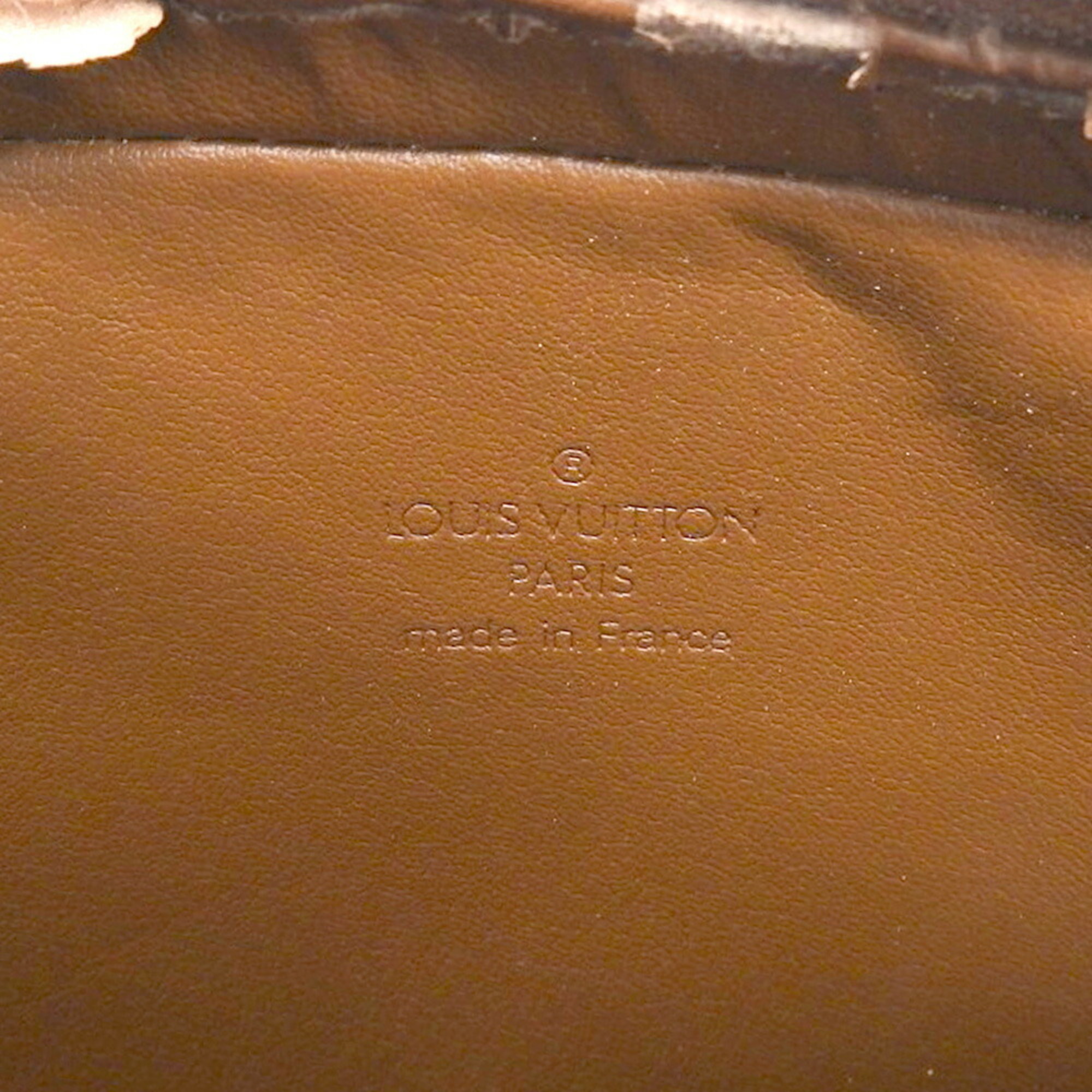 LOUIS VUITTON Monogram Vernis Christy MM M91109 Shoulder Bag Bronze