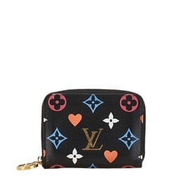 Louis Vuitton Monogram Game On Zippy Coin Purse Case M80305 Noir Black PVC Leather Women's LOUIS VUITTON