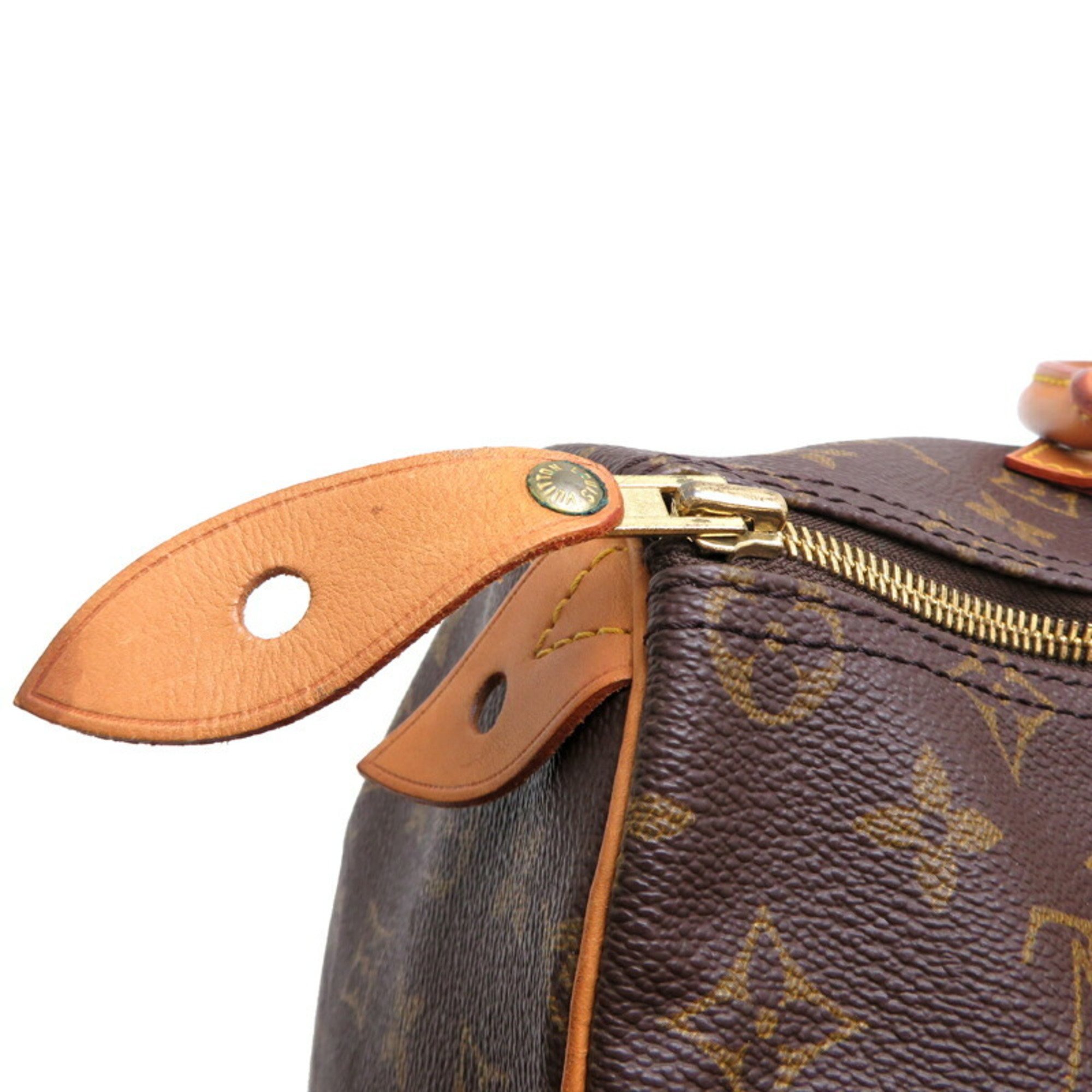 Louis Vuitton Speedy 35 Women's Boston Bag M41524 Monogram Brown