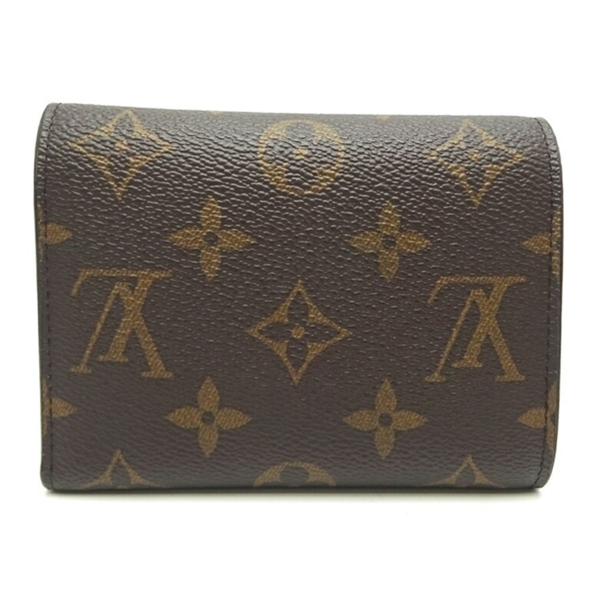 Louis Vuitton Portefeuille Victorine Women's Tri-fold Wallet M62472 Monogram Brown