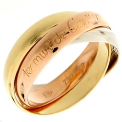 Cartier #50 Trinity Ladies Ring B4052700 750 Yellow Gold Size 10.5