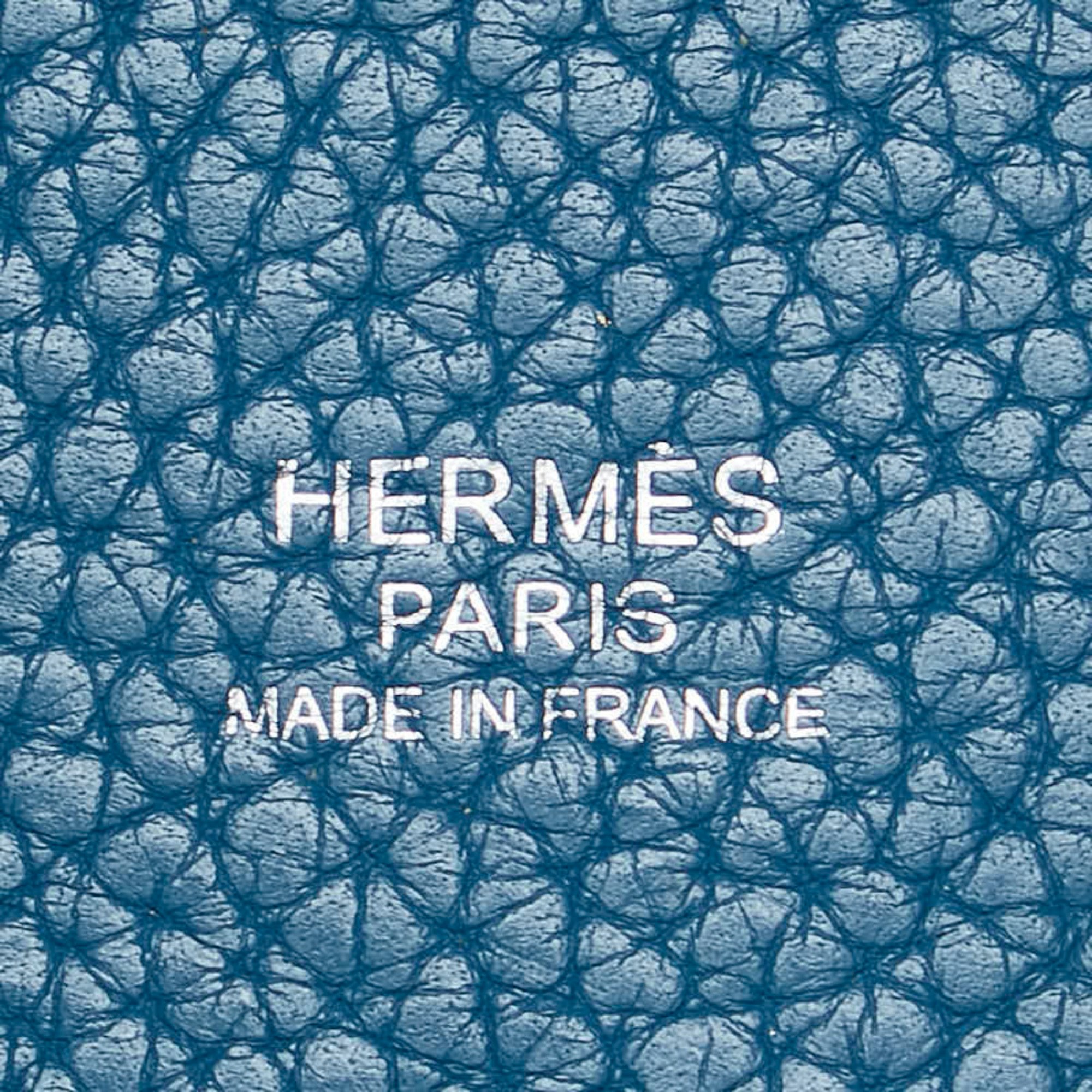 Hermes Picotin Lock PM Handbag Blue Jean Taurillon Clemence Women's HERMES