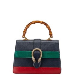 Gucci Dionysus Medium Handbag Shoulder Bag 448075 Navy Red Green Leather Women's GUCCI