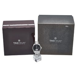 TAG Heuer Grand Carrera Calibre 6 Wristwatch WAV511A Automatic Black Dial Stainless Steel Men's HEUER