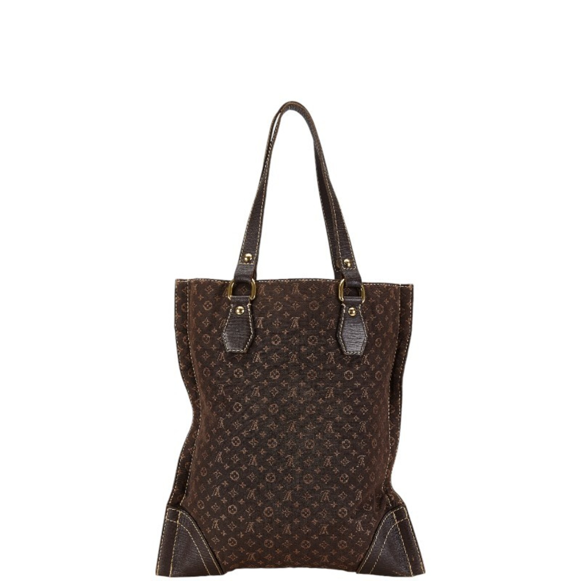 Louis Vuitton Monogram Lan Tanger Tote Bag Shoulder M40023 Brown PVC Leather Men's LOUIS VUITTON