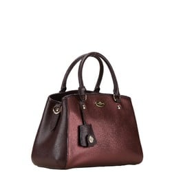 Coach Handbag Shoulder Bag F35920 Bordeaux Wine Red Leather Women's COACH