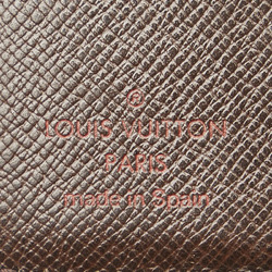 Louis Vuitton Damier Compact Zip Bi-fold Wallet N61668 Brown PVC Leather Women's LOUIS VUITTON