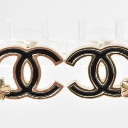 Chanel 2409m09-ch Gold Plating Drop Earrings Black