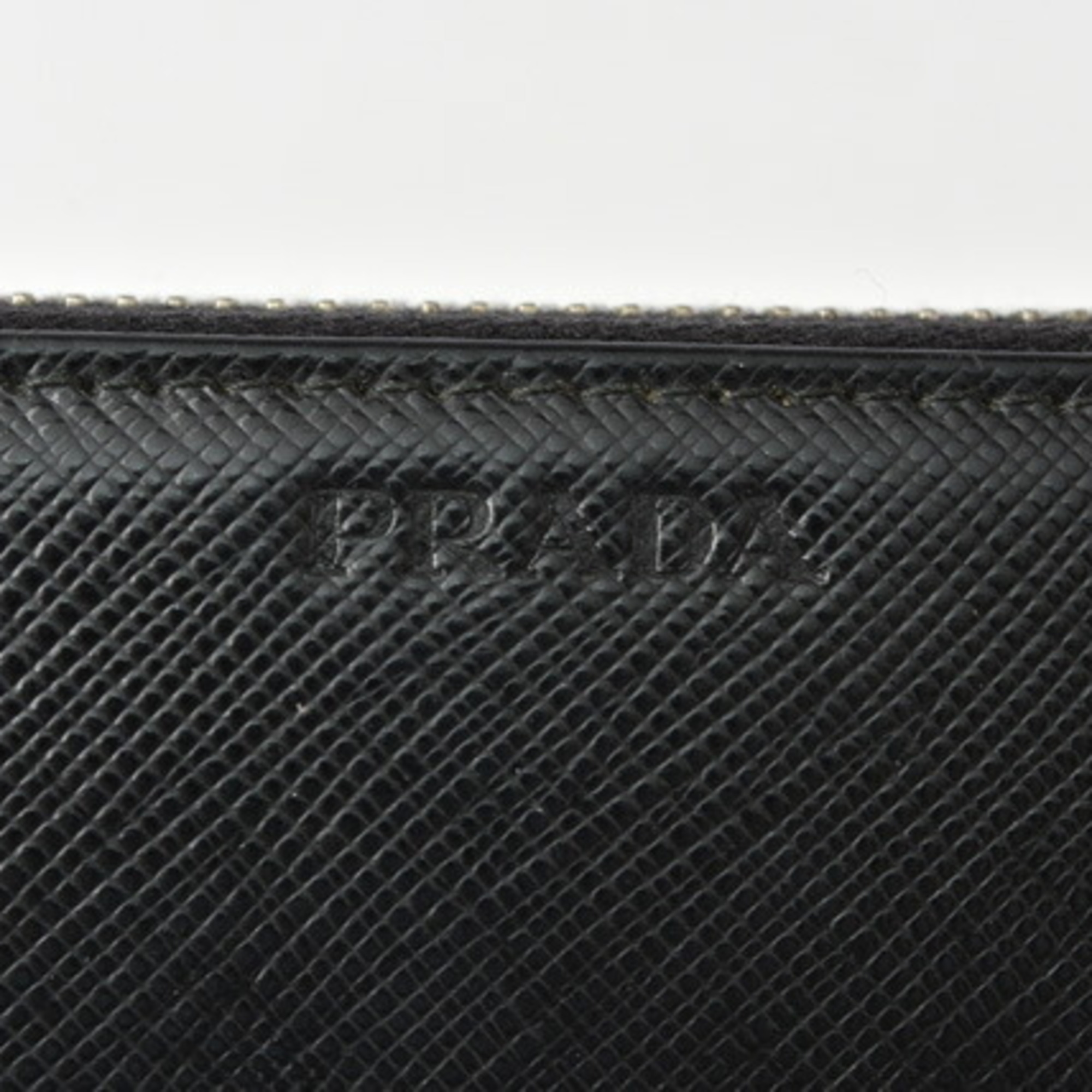 PRADA Wallet Long 2ML317 SAFFIANO Embossed Leather NERO Black