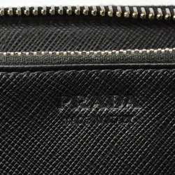 PRADA Wallet Long 2ML317 SAFFIANO Embossed Leather NERO Black