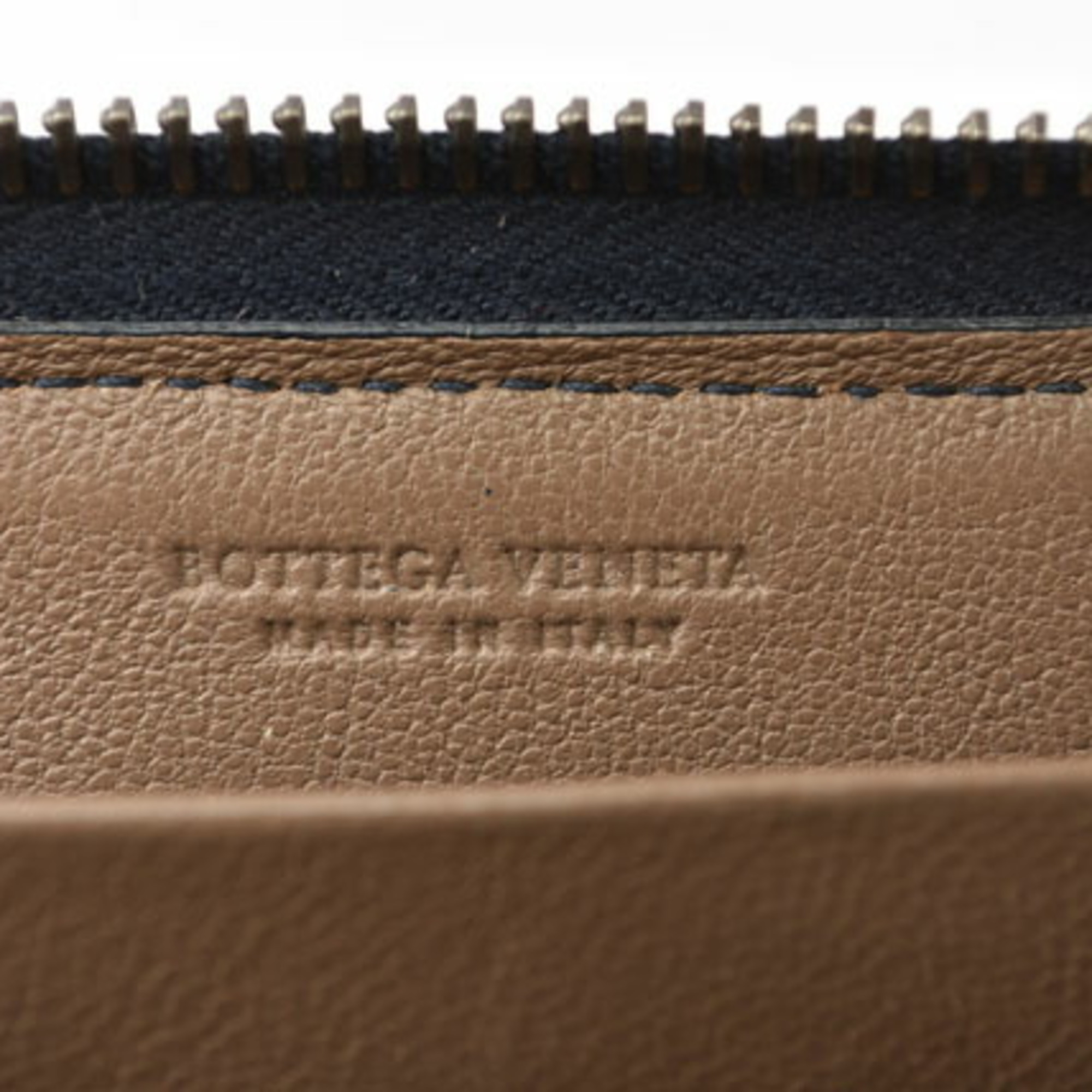 Bottega Veneta Card Case Coin BOTTEGA VENETA Wallet Intrecciato Leather Navy