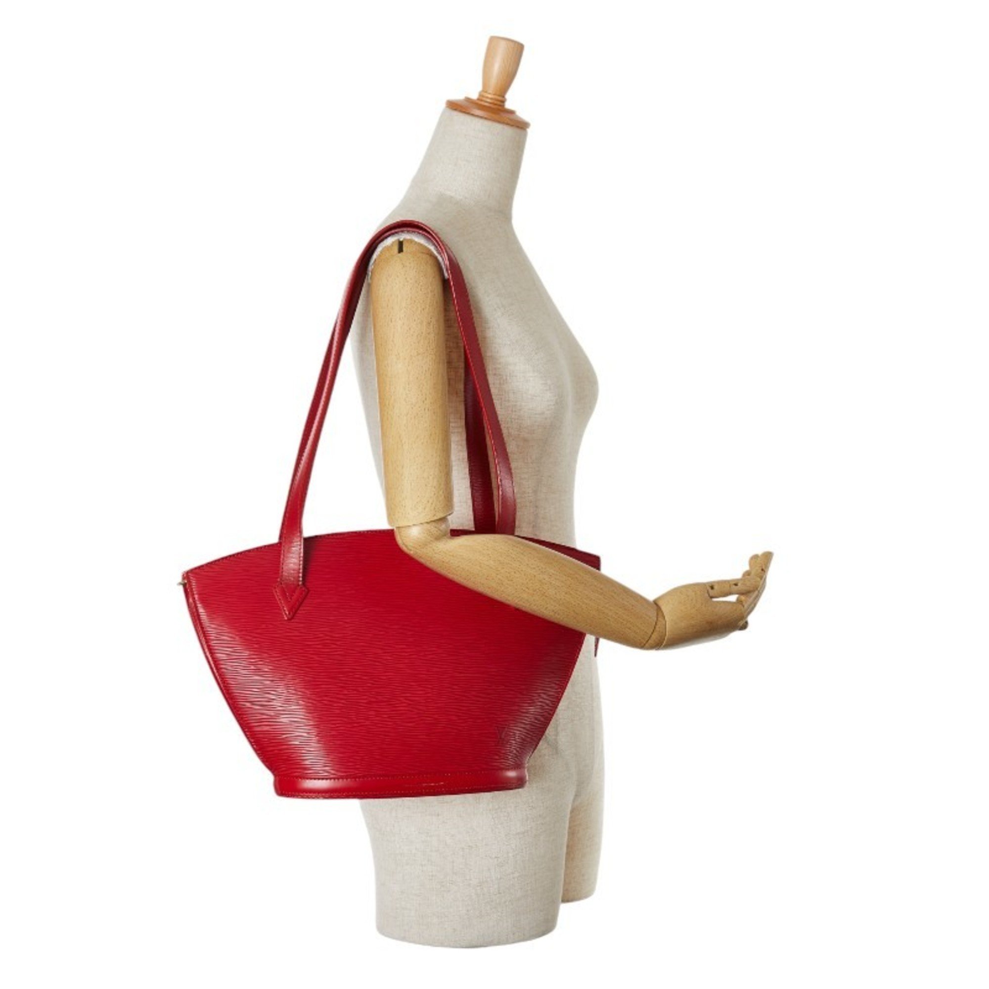 Louis Vuitton Epi Saint Jacques Long Shoulder Tote Bag M52337 Castilian Red Leather Women's LOUIS VUITTON