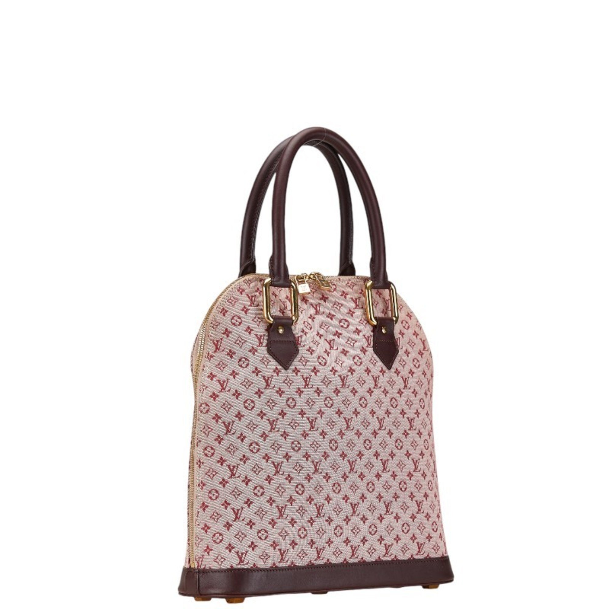 Louis Vuitton Monogram Alma O Handbag Tote Bag M92204 Cerise Red Canvas Leather Women's LOUIS VUITTON