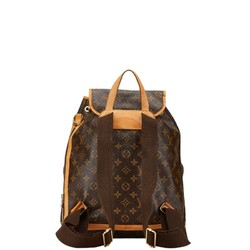 Louis Vuitton Monogram Sac Ad Bosphore Backpack M40107 Brown PVC Leather Women's LOUIS VUITTON