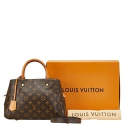 Louis Vuitton Monogram Montaigne BB Handbag Shoulder Bag M41055 Brown PVC Leather Women's LOUIS VUITTON