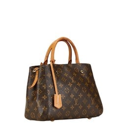 Louis Vuitton Monogram Montaigne BB Handbag Shoulder Bag M41055 Brown PVC Leather Women's LOUIS VUITTON