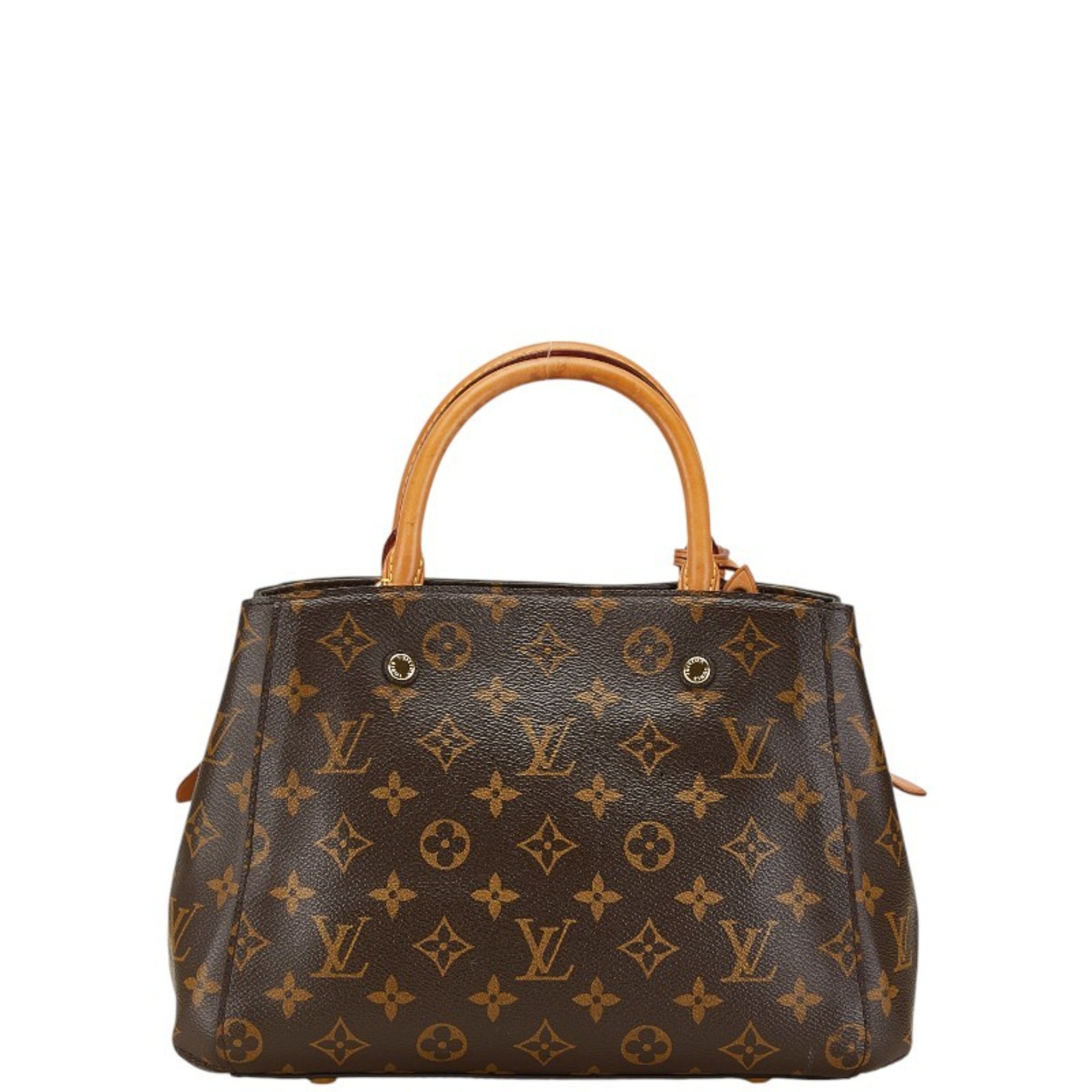 Louis Vuitton Monogram Montaigne BB Handbag Shoulder Bag M41055 Brown PVC Leather Women's LOUIS VUITTON