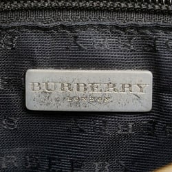 Burberry Nova Check Handbag Beige Black Canvas Leather Women's BURBERRY