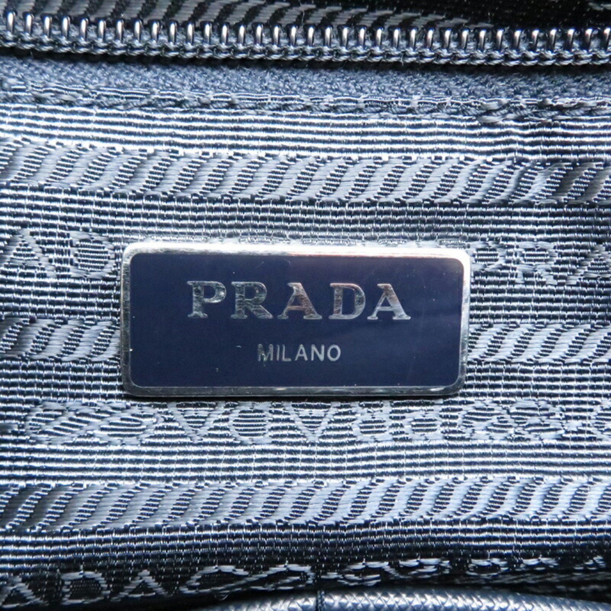 Prada nylon women's and men's shoulder bag navy