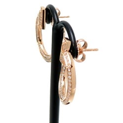 Tiffany T-One Hoop Diamond Women's Earrings 68408105 750 Pink Gold