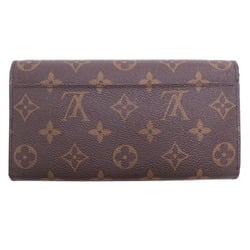 Louis Vuitton Portefeuille Sarah Women's and Men's Long Wallet M60531 Monogram (Brown)