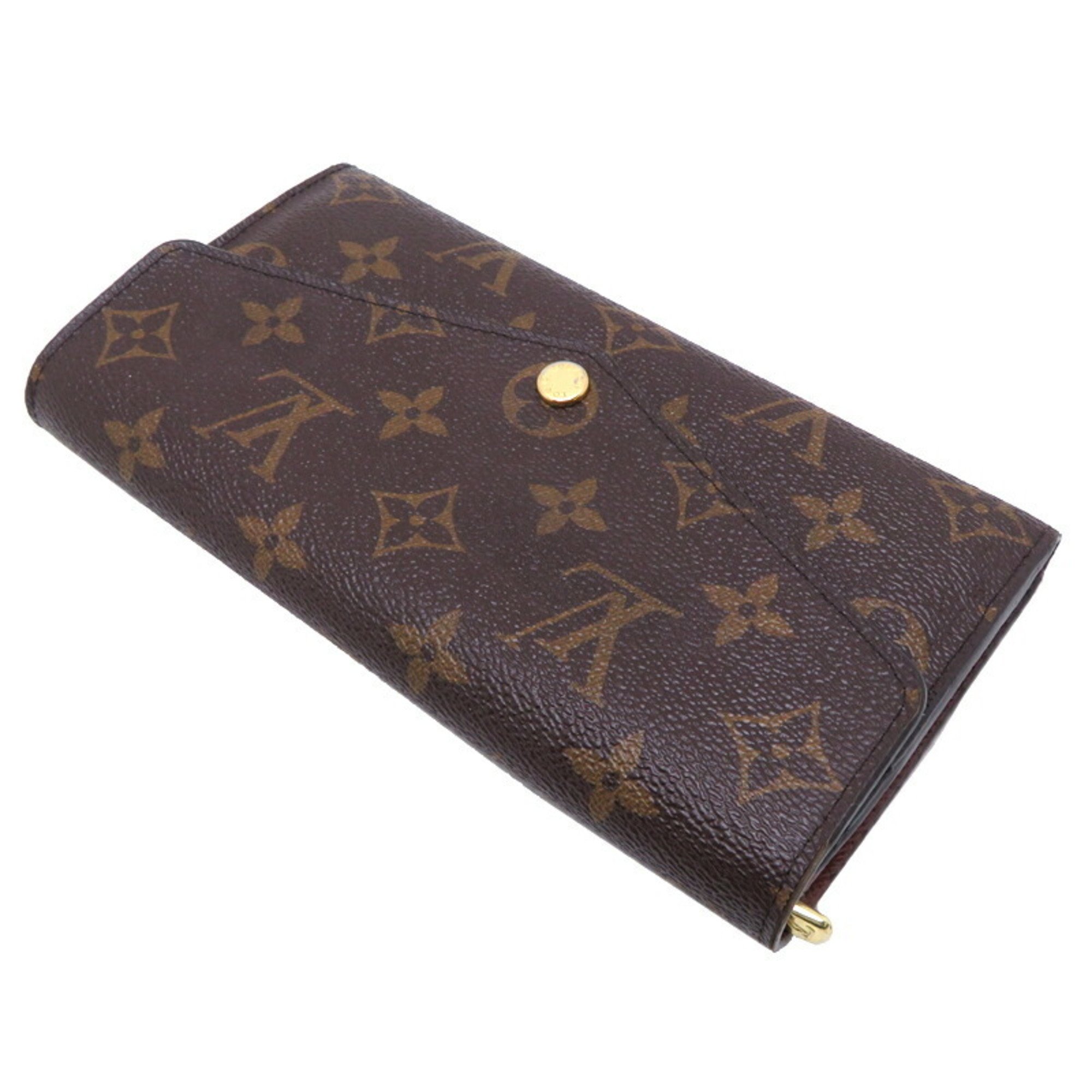 Louis Vuitton Portefeuille Sarah Women's and Men's Long Wallet M60531 Monogram (Brown)