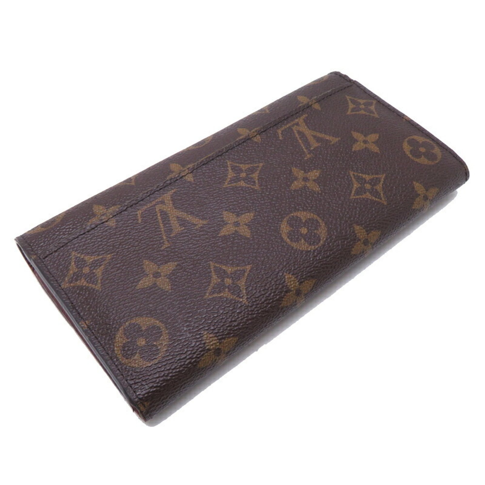 Louis Vuitton Portefeuille Sarah Women's and Men's Long Wallet M60531 Monogram (Brown)