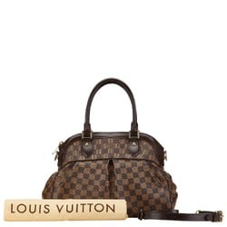 Louis Vuitton Damier Trevi PM Handbag Shoulder Bag N51997 Brown PVC Leather Women's LOUIS VUITTON